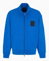 Armani Exchange OFFICIAL STORE Felpa Fullzip In French Terry Di Cotone Asv Blu