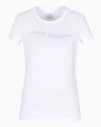 Armani Exchange OFFICIAL STORE T-shirt Slim Fit Bianco