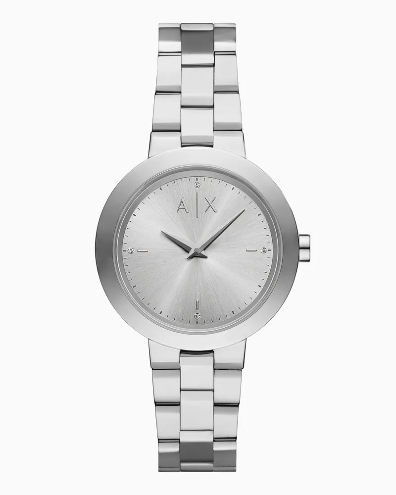 Armani Exchange Orologio a due lancette in acciaio inossidabile bicolore Multicolore