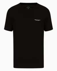 Armani Exchange OFFICIAL STORE T-shirt Regular Fit In Jersey Nero