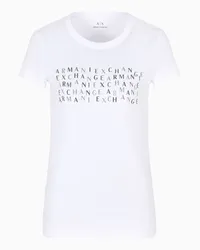 Armani Exchange OFFICIAL STORE T-shirt Slim Fit Bianco