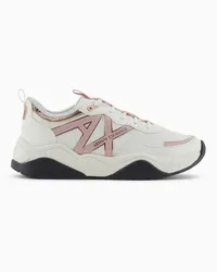 Armani Exchange OFFICIAL STORE Sneakers Chunky Con Logo Rosa