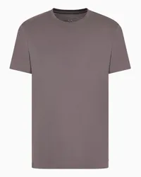 Armani Exchange OFFICIAL STORE T-shirt Regular Fit In Cotone Pima Grigio