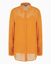 Armani Exchange OFFICIAL STORE Camicia In Chiffon Asv Arancione