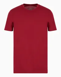 Armani Exchange OFFICIAL STORE T-shirt Regular Fit In Cotone Pima Rosso