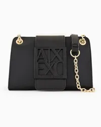 Armani Exchange OFFICIAL STORE Borsa Con Monogram Logo E Tracolla In Catena Nero