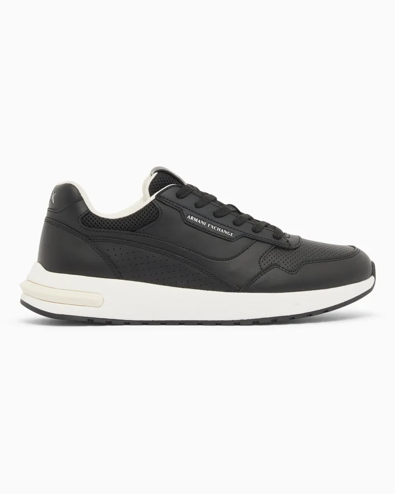 Armani Exchange Sneakers in tessuto tecnico Nero