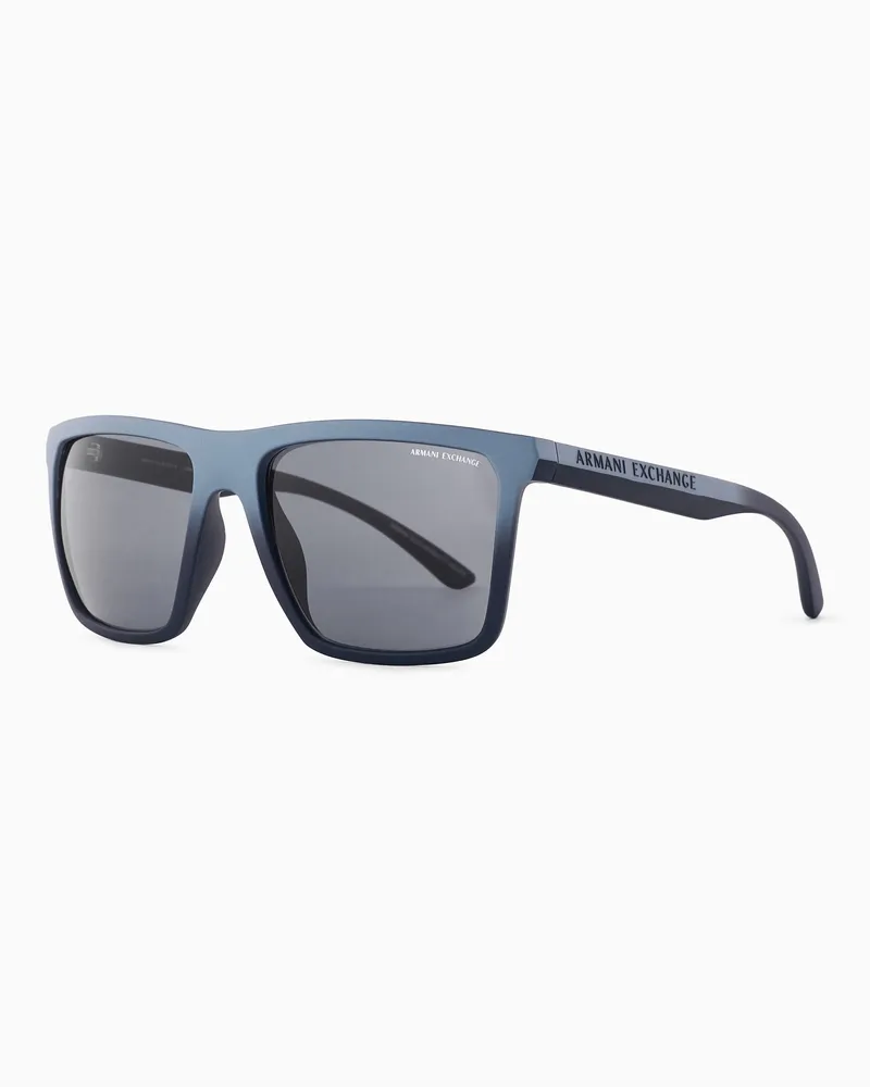 Armani Exchange Occhiali da sole uomo forma squadrata Blu