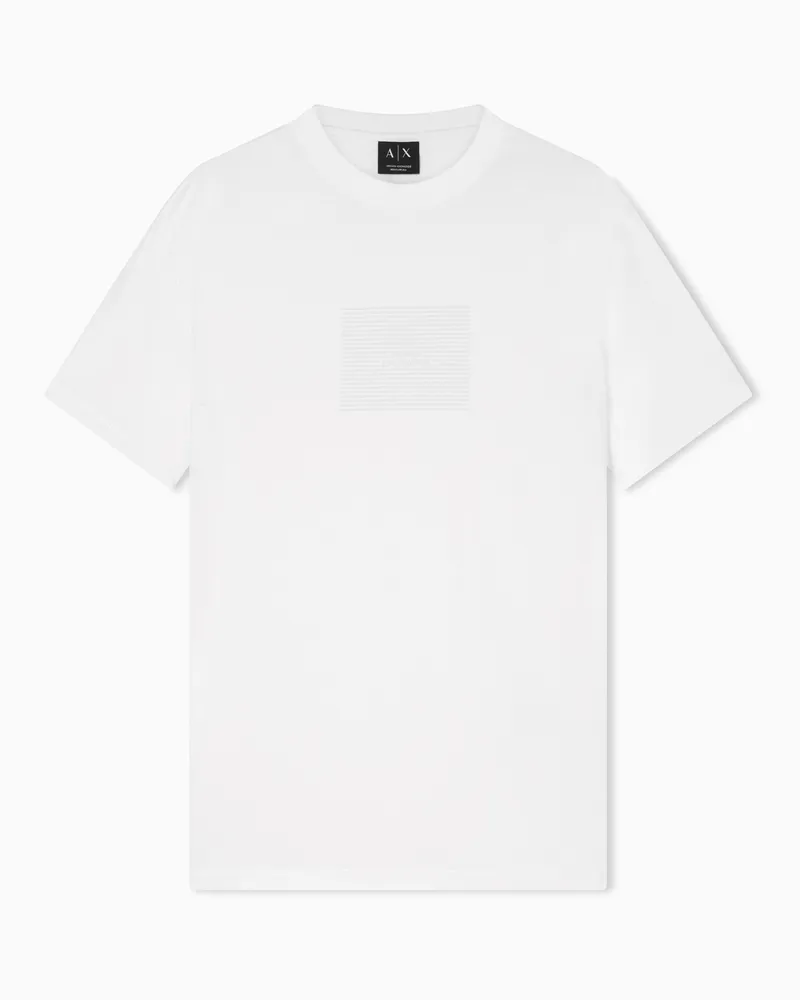 Armani Exchange Regular fit T-shirt in cotone Bianco