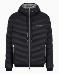 Armani Exchange OFFICIAL STORE Piumino Fullzip Con Cappuccio Nero