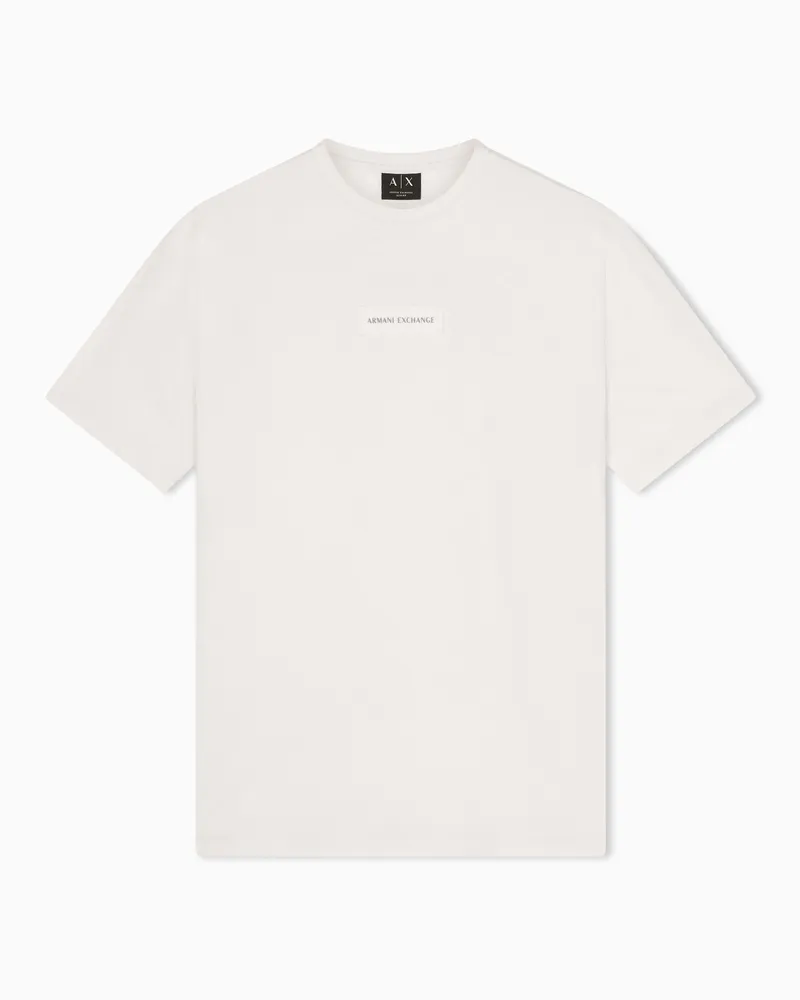 Armani Exchange Slim fit T-shirt in cotone Bianco