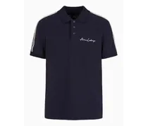 Armani Exchange OFFICIAL STORE Polo Regular Fit Logo Signature Blu