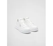 Sneakers In Pelle, Uomo, Bianco