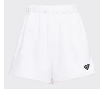Shorts In Spugna, Donna, Bianco