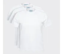 T-shirt In Jersey Di Cotone 3-pack, Donna, Bianco