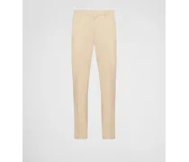 Prada Pantaloni In Cotone, Uomo, Corda, Taglia 50 