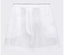 Shorts In Rete, Donna, Bianco