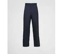 Pantaloni In Re-nylon, Uomo, Blu, Taglia 50