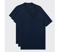 T-shirt In Jersey Di Cotone - 3-pack, Uomo, Blu, Taglia S