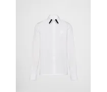 Camicia In Cotone, Uomo, Bianco/nero