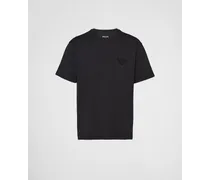 T-shirt In Cotone, Uomo, Nero, Taglia S