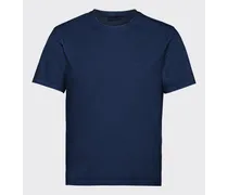 T-shirt In Cotone Stretch, Uomo, Blu, Taglia XXXL