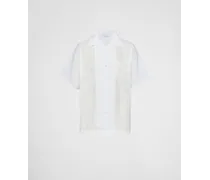 Camicia Maniche Corte In Cotone, Uomo, Bianco