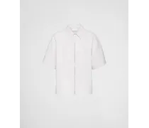 Camicia In Nappa, Uomo, Bianco