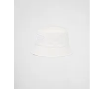 Cappello Da Pescatore In Drill, Uomo, Bianco