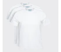 T-shirt In Jersey Di Cotone 3-pack, Donna, Bianco