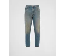 Pantaloni Cinque Tasche In Denim, Uomo, Light Blu, Taglia 31