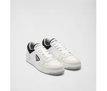 Sneakers Downtown In Re-nylon, Uomo, Bianco+oltremare
