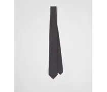 Cravatta In Seta A Pois, Uomo, Nero/naturale