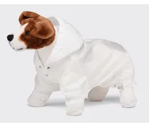 Impermeabile Per Cani Con Cappuccio In Nylon, Unisex, Bianco