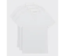 T-shirt In Jersey Di Cotone - 3-pack, Uomo, Bianco, Taglia S