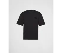 T-shirt In Cotone, Uomo, Nero, Taglia M