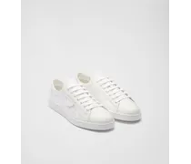 Prada Sneakers In Pelle E Re-nylon, Uomo, Bianco Bianco