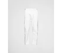 Pantaloni In Re-nylon, Uomo, Bianco, Taglia 54