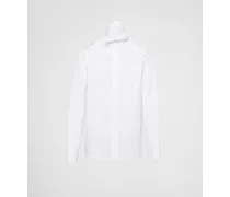 Camicia In Cotone Con Fiocco, Uomo, Bianco