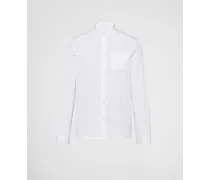Camicia In Cotone, Uomo, Bianco