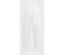 Pantaloni Cinque Tasche In Denim Organico, Donna, Bianco