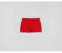 Shorts In Drill, Donna, Rosso