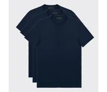 T-shirt In Jersey Di Cotone - 3-pack, Uomo, Blu, Taglia XS