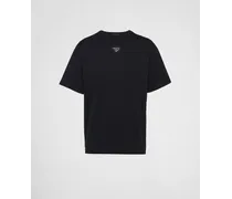 T-shirt In Cotone, Uomo, Nero, Taglia S