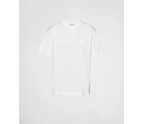 T-shirt In Cotone, Uomo, Bianco, Taglia XXL