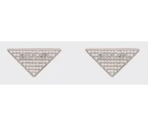 Orecchini Con Zirconi Crystal Logo Jewels, Donna, Cristal