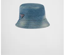 Cappello Da Pescatore In Denim, Uomo, Light Blu