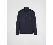 Camicia In Re-nylon, Uomo, Blu