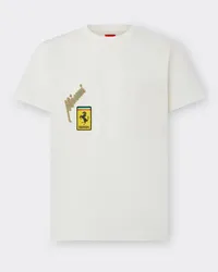 Ferrari T-shirt Con Taschino Miami Collection - Male T-shirt Aquamarine Aquamarine