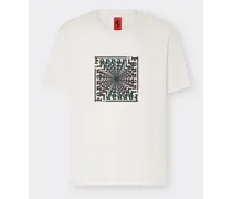 Ferrari T-shirt Con Stampa Ferrari Cube - Male T-shirt Avorio Avorio